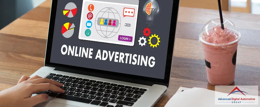 ADAG - Online advertising on a laptop