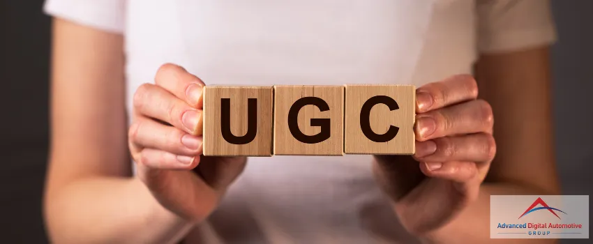 ADAG - UGC on wooden blocks